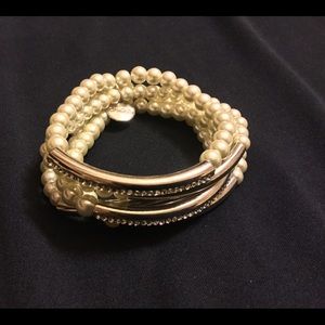 Chico’s pearl and crystal  bracelet